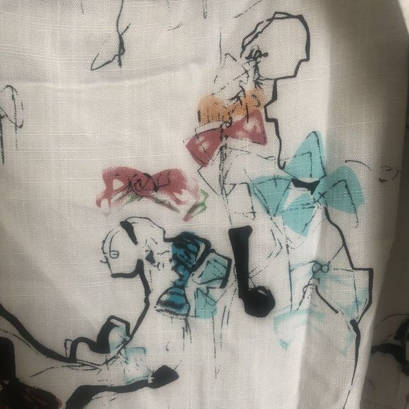 Doe & Rae Ruffled Patterned Tank Size Large - Picture 4 of 10